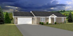 1276 Sq.Ft. Ranch house plans – 3 Bed, 2 Bath, Great Starter Home – PDF ONLY