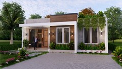 33×27 Feet Small House Design 10×8 Meter 2 Beds 2 Baths Terrace (A4 Hard Copy)
