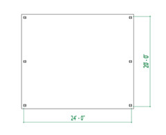 24’x20’ Multi-Functional Pavilion Plans: Large Outdoor Shelter Blueprint