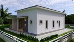 40×36 Feet House Plans 12×11 Meter 3 Beds 3 Baths Flat Roof PDF (A4 Hard Copy)