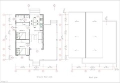 30×33 Feet Simple House Design 9×10 Meter 2 Bed 1 Bath Gable Roof (A4 Hard Copy)