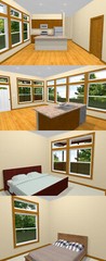 28×34 House — 2 Bedroom 2 Bath — 952 sq ft — PDF Floor Plan — Model 1G