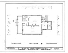 Victorian brick cottage with porches and dormers, architectural printed plans