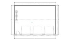 Triple Car / 3 Car Garage Plan / Architectural Blueprints – 43 x 30