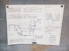 VTG 1950s Ranch Modern U Shape MCM Good Housekeeping House Floor Plan Barkhorn
