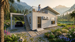 35×27 Ft House Design Plan 10.7×8.1 Meter 2 Bed 1 Bath A4 Printed PDF & CAD Plan