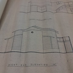 Mid Century Original 1969 Architectural Blueprints Drawings
