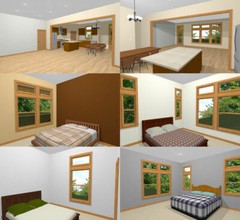 60×30 House — 4 bedroom 3 Bath — 1,800 sqft — PDF Floor Plan — Model 2D