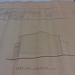Mid Century Original 1969 Architectural Blueprints Drawings