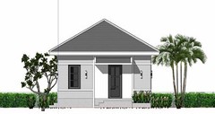 20×20 Feet Small House Plans 6×6 with One Bedroom Hip Roof (A4 Hard Copy)
