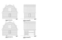 18’X24′- 24’X18′ ONE CAR GARAGE PLANS GABLE ROOF GARAGE PLAN 18-1824-GBL-8