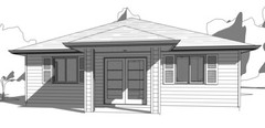 Tiny Home House Plans – 3 Bedroom, 1 bath, PDF Blue Prints, Perfect for AirBnB  