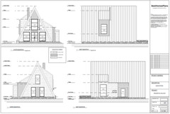 35’x51’ 3 Beds, 2 Baths Charming A-Frame Architectural Build Plans PDF Download.