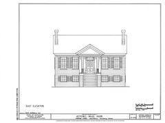 Federal Style Brick Home, southern style house plans, detailed blueprints