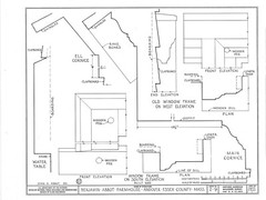 Timber frame country home, colonial farmhouse, 5+ bedrooms, printed drawings