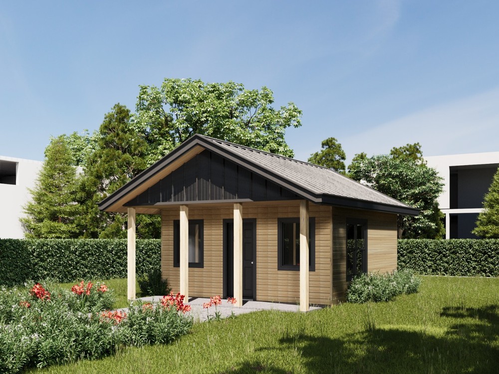 Wood Construction Tiny Home Building Plans – 18′ x 18′ – 324sqft