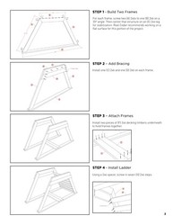 DIY Outdoor Wooden Child’s Playset Building Plans | Climbing Wall & Ladder