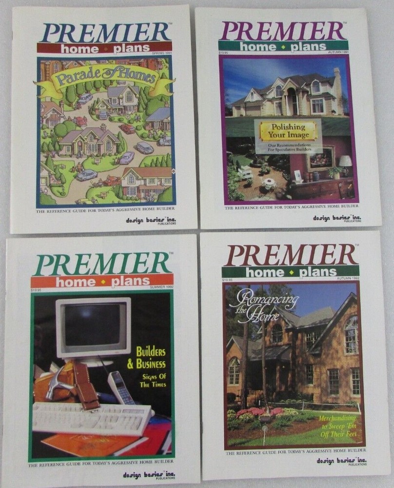 4 Premier Home Plans Catalog: Reference Guide for Today’s Home Builder ’91 ’92