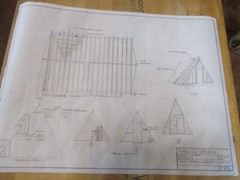 A-FRAME CABIN PLANS HAND-DRAWN ARCHITECTURAL COPIES 1200 SQ FT. CHEF’S KITCHEN
