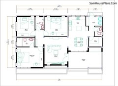 Modern House Plan 15×9 M 49×30 Feet 3 Beds 3 Baths Terrace Roof PDF Plan