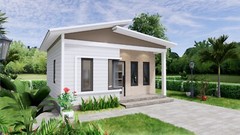 Small Home Design 6.5×6 Meter 22×20 Feet One Bed One Bath Shed (A4 Hard Copy)