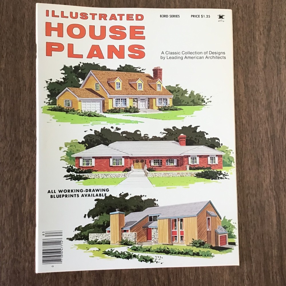 1982 Vtg Home Plans HOUSE Floor Plans Book SEE INDEX Ranch Splitlevel Expansion