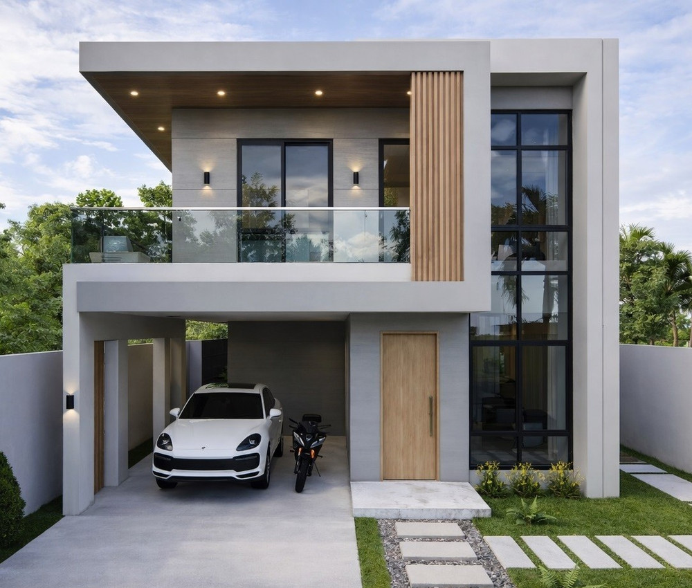 28×34 Feet House Design Plan 8.4×10.2 Meter 4 Bed 3 Bath PDF, CAD &A4 Hard Copy