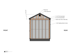 8’x16′ Shed Building Plans, 128 sq. ft.