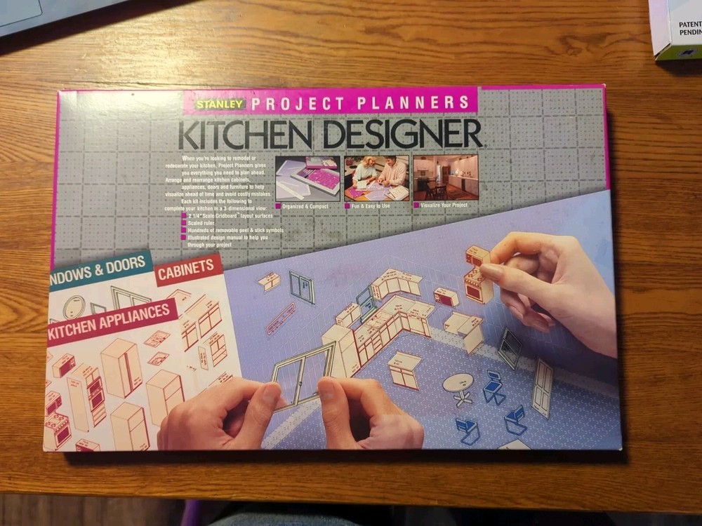 Stanley Project Planners Kitchen Designer Scale Gridboard – NEW Factory Sealed