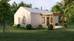 Generic 25×33 Tiny Home Plans – 2 Bedroom, Single Story, 1022 sqft House