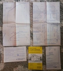 Vintage 70’s National Plan Service Design #P-2007 2-Car Garage+2nd Floor Storage