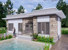 36×20 Feet Small House 11×6 Meter 3 Beds 2 Baths Terrace PDF & (A4 Hard Copy)