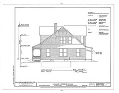 Victorian Shingle Style home for a narrow lot – detailed plans, charming porch
