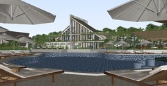 Island Paradise Resort & Tiki Bar Compound Design | SketchUp | Mee Studio