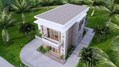 Small House Plan 6.7×10.8 meter 2 Beds PDF Full Plans (A4 Hard Copy)