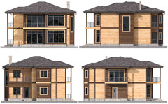 5 Beds, 5 Baths Beautiful Home Architectural Build Plans PDF Download