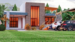 Modern 3 Bedroom House Plan