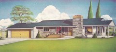 1955 Garlinghouse Plan Service #6375 6 Pgs. Blueprints Modern MidCentury Home