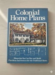VTG 1977 Colonial Home Plans Bantam Hudson Book Traditional House Blueprints