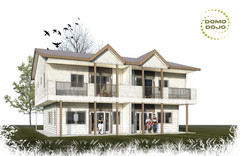 Countryside Dwelling Duplex Plans – PDF Downloadable Blueprint