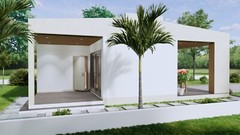 32×33 Feet Small House Plan 9.6×10 Meter 2 Bed 1 Bath PDF & A4 Hard Copy