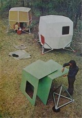 Microhut~Vacation Cluster 1972 HowTo Build PLANS Low Impact Camping~Playhouse