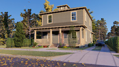 BLUEPRINTS AMERICAN FOURSQUARE TWO STORY HOUSE PLAN ARCHUP #112A4S