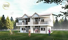 Countryside Dwelling Duplex Plans – PDF Downloadable Blueprint