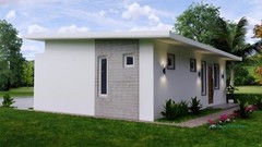 33×27 Feet Small House Plan 10×8 Meter 2 Beds 2 Baths Shed Roof (A4 Hard Copy)