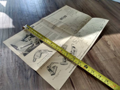 MCM Lawn Patio Furniture Plans Lounge Chair Picnic Table VTG 50s Skil Chart 103