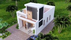 Custom Small House Plan 6×9 Meter 2 Bed 1 Bath 20×30 Feet Terrace (A4 Hard Copy)