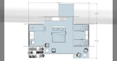Modern Cabin House Plan 3D images DWG CAD File And PDF For Blueprint Plans