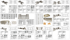 86’x49’ 4 Beds, 4 Baths Double A-Frame House Architecture Plans PDF Download.