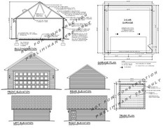 20×24, 24×24, 36×24, 30×30, 32X32 OR ANY OTHER SIZE GARAGE PLANS – PDF ONLY